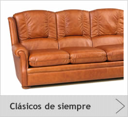 sofas clasicos - sofa cuero